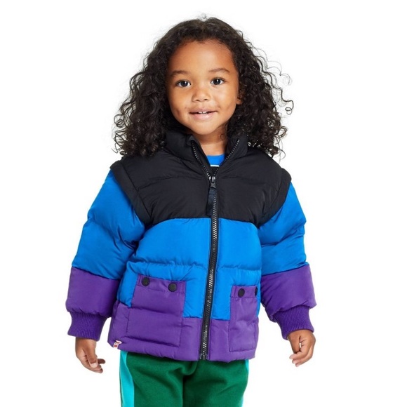 2T Toddler Color Block Puffer Jacket - LEGO Collection x Target Black Bl… - Picture 4 of 9